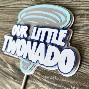 Our Little Twonado Topper, Tornado Birthday Party Theme, Fournado Decorations