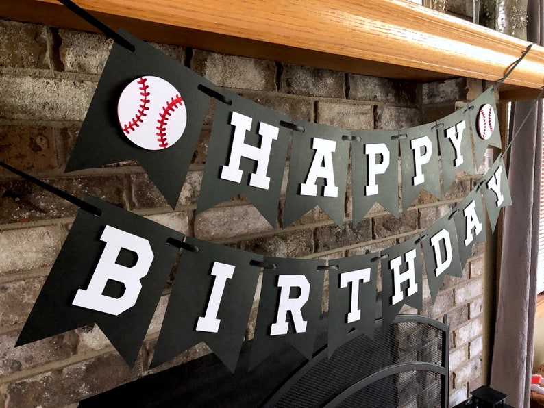 Happy Birthday Homerun Lil Slugger Party Baseball Birthday Banner Concessions Banner
