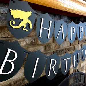 Dragon Banner Decorations Knight Theme Medieval Castle Party Happy Birthday VBS