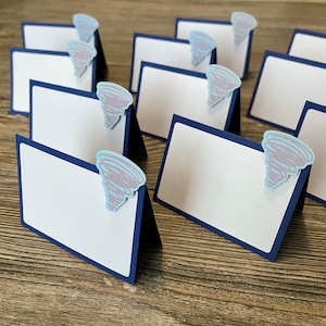 Two-nado Food Tents, Tornado Themed Name Cards