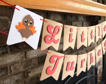 Little Turkey Banner, First Birthday Party