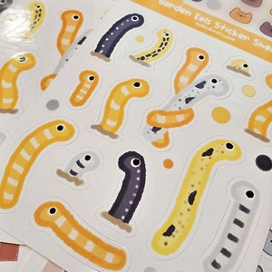 Garten Aale Sticker Blatt (Scrapbooking/ Tagebuch Journal/ Notizbuch Studie Planner/ Dekoration)