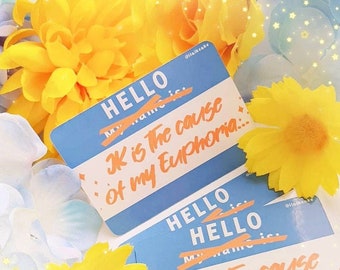 Jungkook Euphoria Sticker (Scrapbooking / Diary Journal / Notebook Study Planner / Decoration)