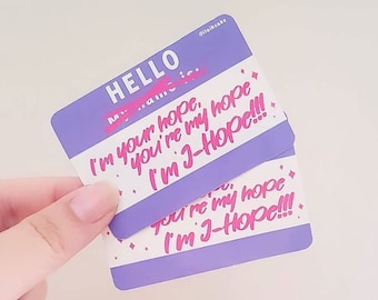 I'm J-Hope - BTS KPOP Scrapbook/Journal Sticker