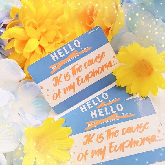 Jungkook Euphoria Sticker (Scrapbooking / Diary Journal / Notebook Study Planner / Decoration)
