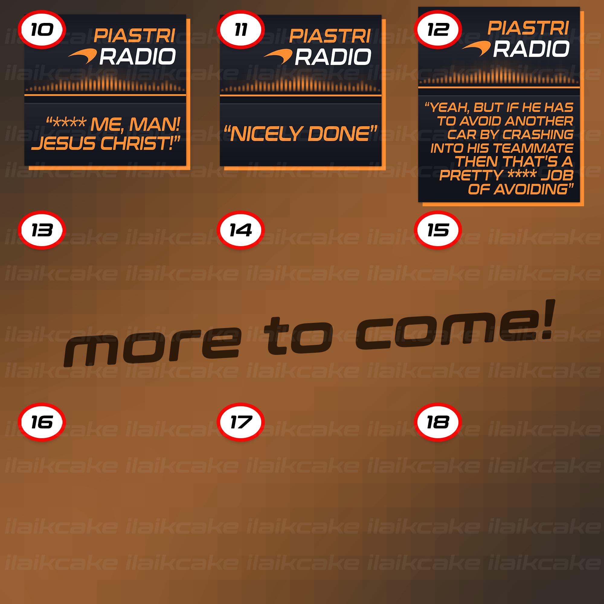 Triple R Radio Sticker Oscar Piastri F1 Radio Stickers (scrapbooking / Diary Journal ...