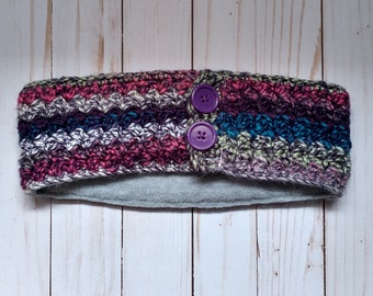 Fleece Lined Crochet Ear Warmer