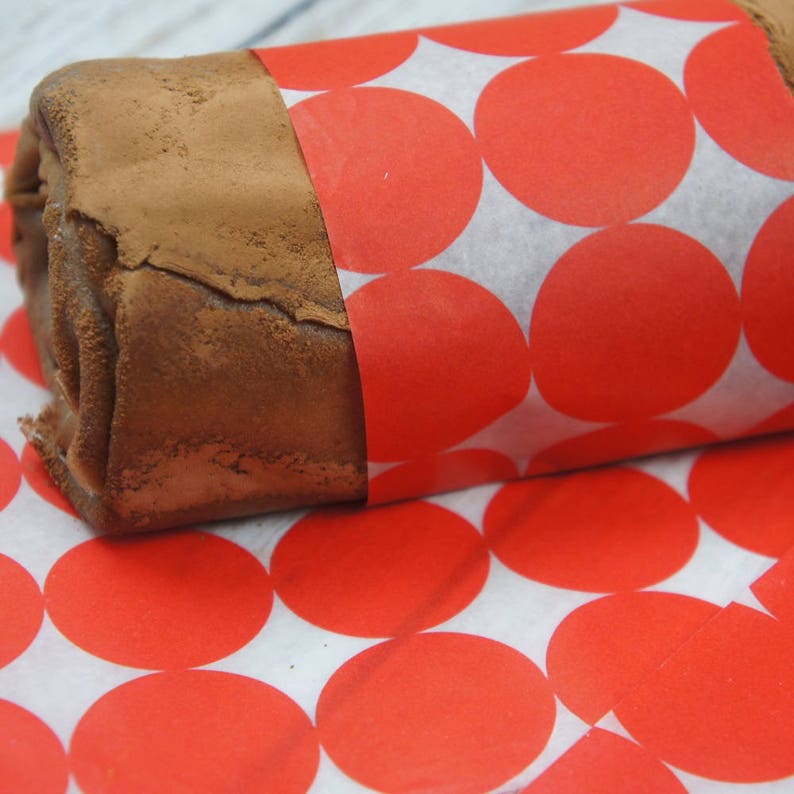 50pcs Red Queen Dots Design Bread Cake Cookies Food Wrapping Paper Christmas Packaging Butter Chocolate Soap Pack Use Paper Gift Wrapping First Media At