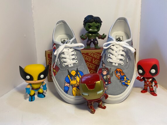 Marvel Custom Vans Etsy