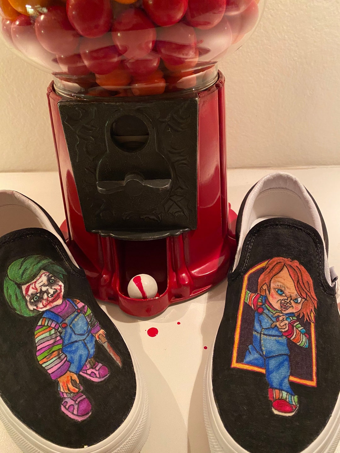 Chucky Vans personalizados – Sapatos de terror de brincadeira de