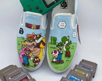 Super Mario Custom Vans