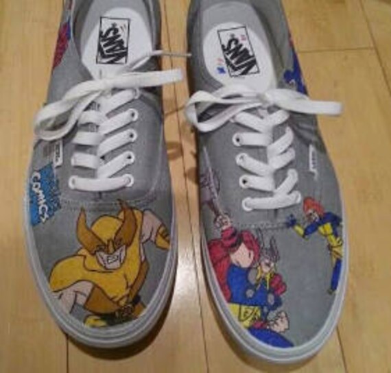 vans custom marvel