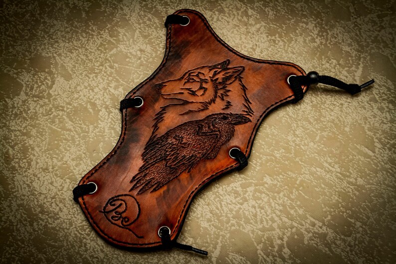 Hand Tooled Archery Arm Guard Leather quiver Custom Handmade Etsy