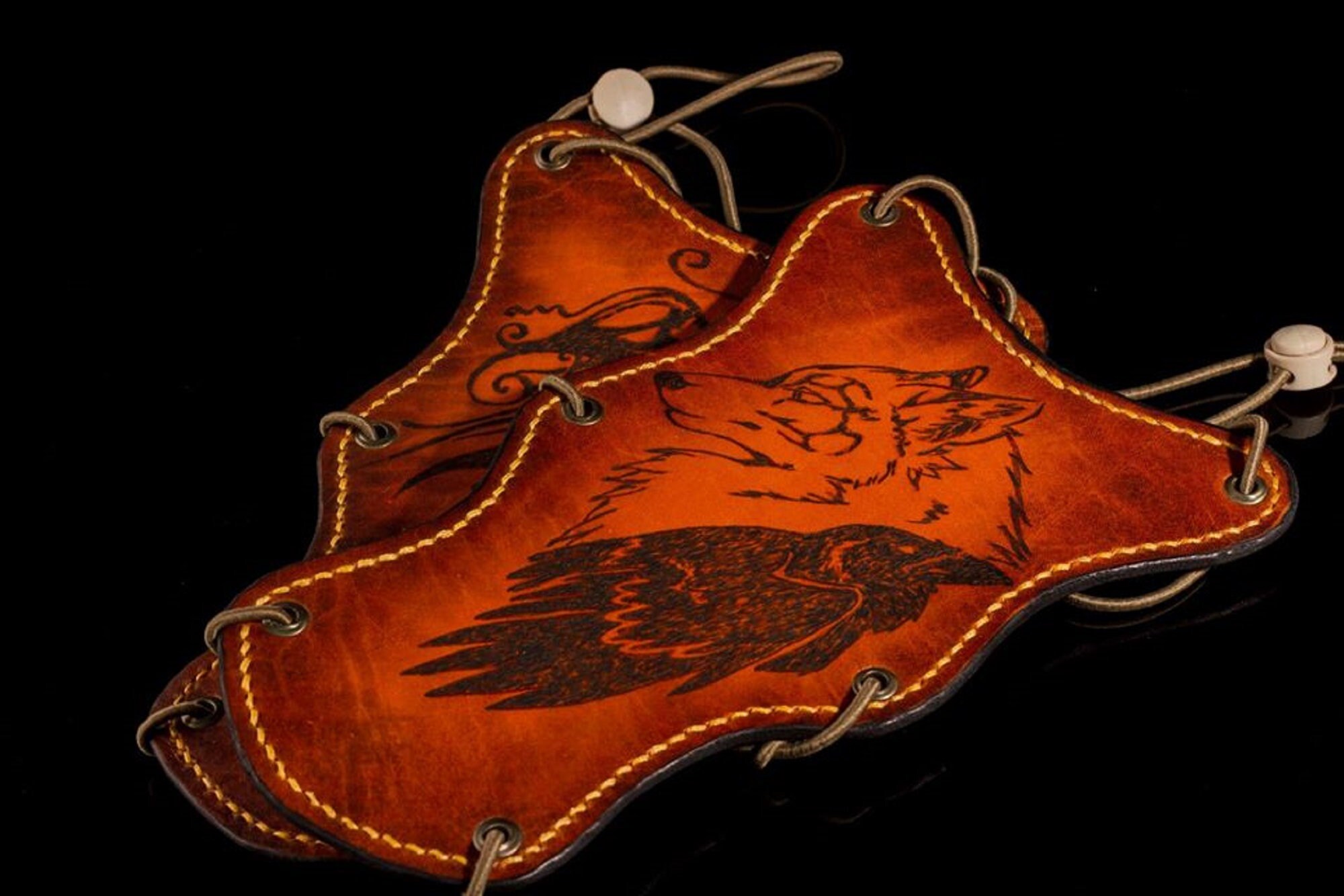 Hand Tooled Archery Arm Guard Leather quiver Custom Handmade Etsy