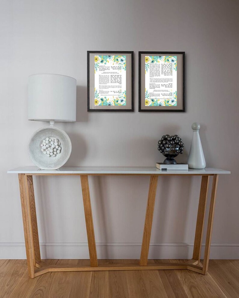 Candle Lighting Blessing Print Friday Night Blessings Hadlakat Etsy