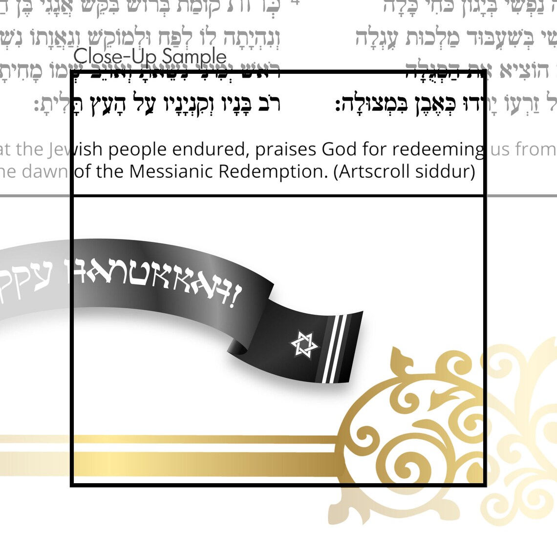 Hanukkah Blessings Card Print Prayer Guide Rules Jewish Etsy