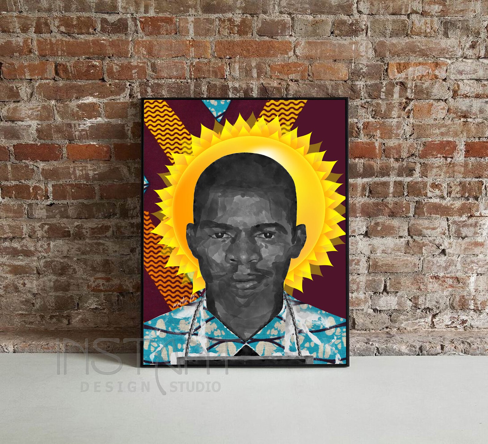 John Lewis Portrait Art Print USA Representative African Etsy