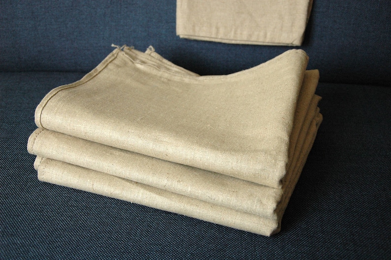 Antique Linen Sack Thick Canvas Upholstery Fabric Fabric for Pillows Linen Sack Vintage Grain Sack Unused Linen Fabric