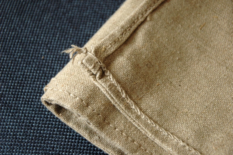 Antique Linen Sack Thick Canvas Upholstery Fabric Fabric for Pillows Linen Sack Vintage Grain Sack Unused Linen Fabric