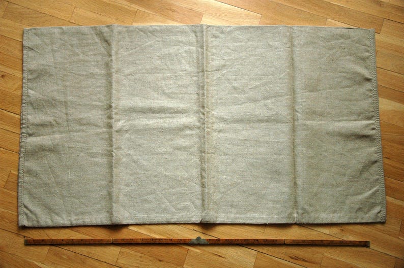Antique Linen Sack Thick Canvas Upholstery Fabric Fabric for Pillows Linen Sack Vintage Grain Sack Unused Linen Fabric