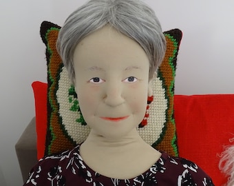 Life size elderly doll, elderly comfort doll, life size realistic doll, therapy doll, old lady doll, grandma doll