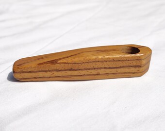 Hand-Made Freeform Pipe - Zebrawood