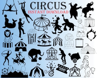 Circus Svg Bundle, 32 Images, Circus Svg, Circus Show Svg, Carnival Svg, Circus Tent Svg, Circus Cut File, Circus Png