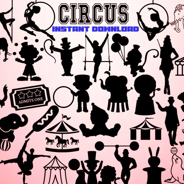 Circus Svg Bundle, 32 Images, Circus Svg, Circus Show Svg, Carnival Svg, Circus Tent Svg, Circus Cut File, Circus Png