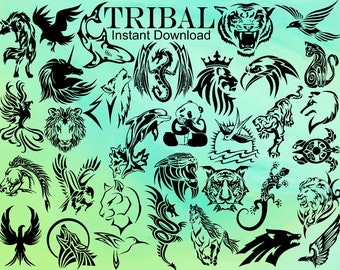 Asian Tribal Tattoo - Etsy Asian Tribal Tattoo - Etsy