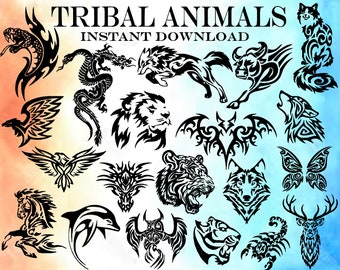 Tribal Animal Bundle Svg 20 Images Tribal Svg Animal SVG - Etsy Tribal Animal Bundle Svg 20 Images Tribal Svg Animal SVG - Etsy