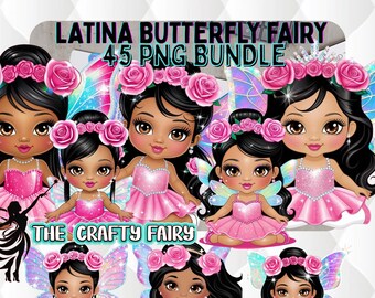 45 entzückende Latein Blume Schmetterling Baby Png, Latein Clipart, BabyShower, Braune Mädchen Aufkleber, braune Mädchen, Latein Babyshower, Sublimation