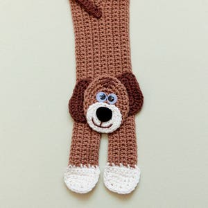 Crochet Dog bookmark REX Best Page Marker Gift for Book Lovers and Gifts For Readers