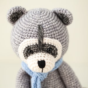 Woodland Animal Nursery Decor RACOON ROCKY Handmade Doll | Best For Baby Shower | Birthday Gift And Children Photography Prop Cotton