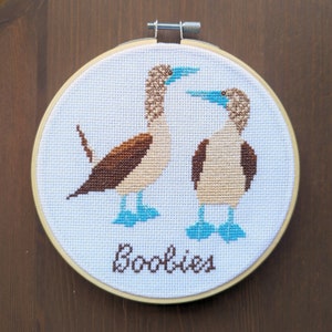 Boobies Digital Cross Stitch Pattern