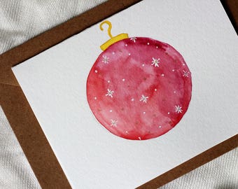 Holiday Greeting Card, Christmas Card, Blank Christmas Card, Blank Holiday Card, Holiday Card, Ornament Card