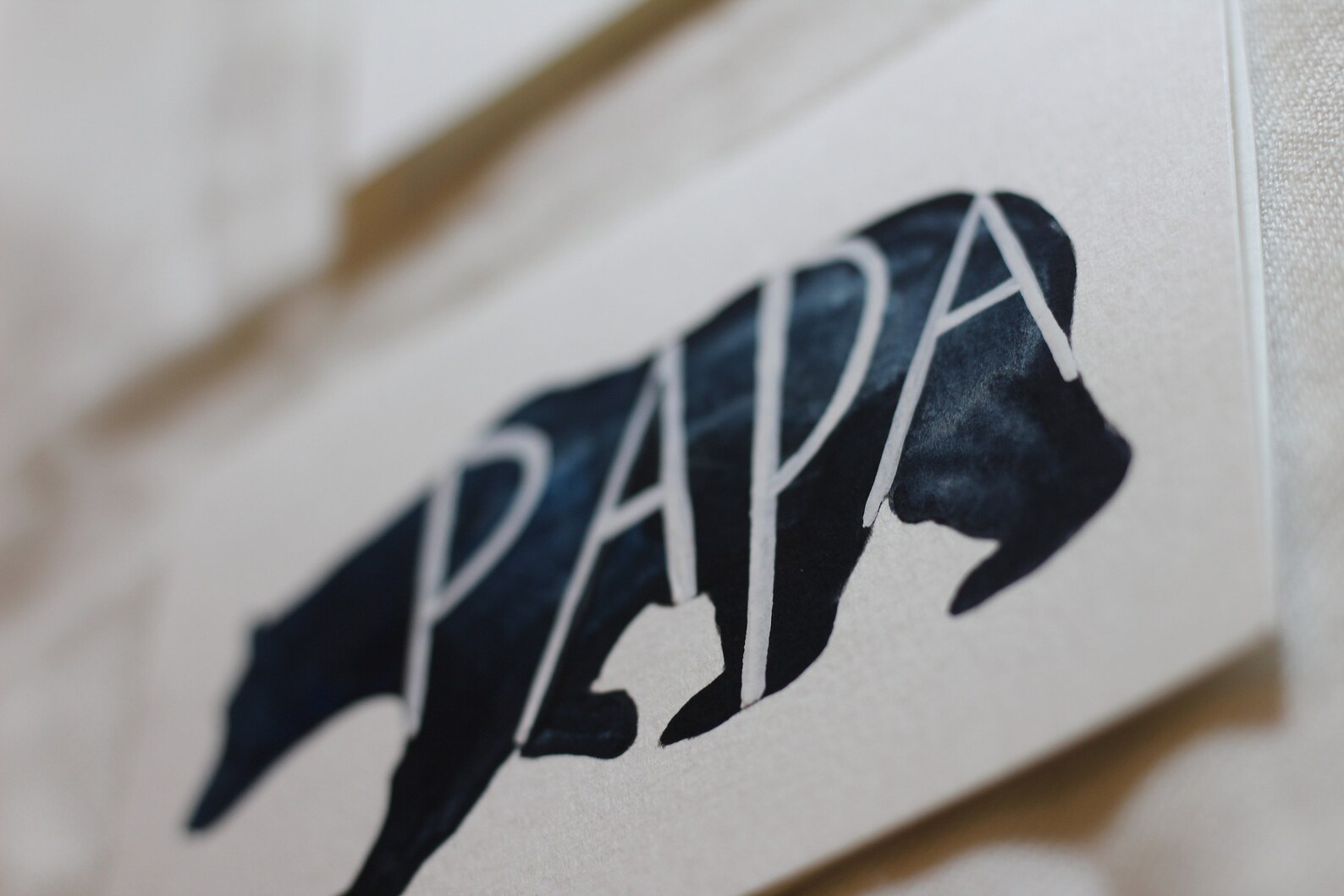 Father's Day Card, Papa Bear Card, Dad's Birthday Card, Card for Him ...