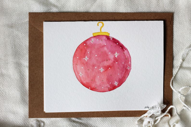 Cartão de felicitações de férias, cartão de Natal, cartão de Natal em branco, cartão de férias em branco, cartão de férias, cartão de ornamento imagem 3