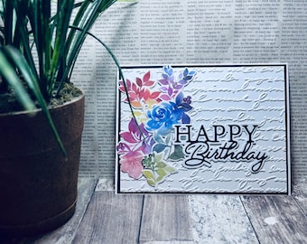 Birthday Card//Happy Birthday Card//Handmade Card