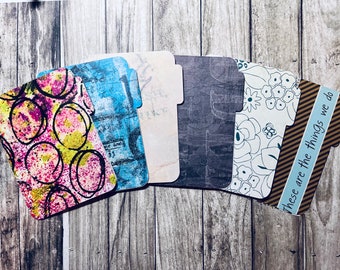 File Folders//Journal File Folders//Handmade File Folders - Pack of 6