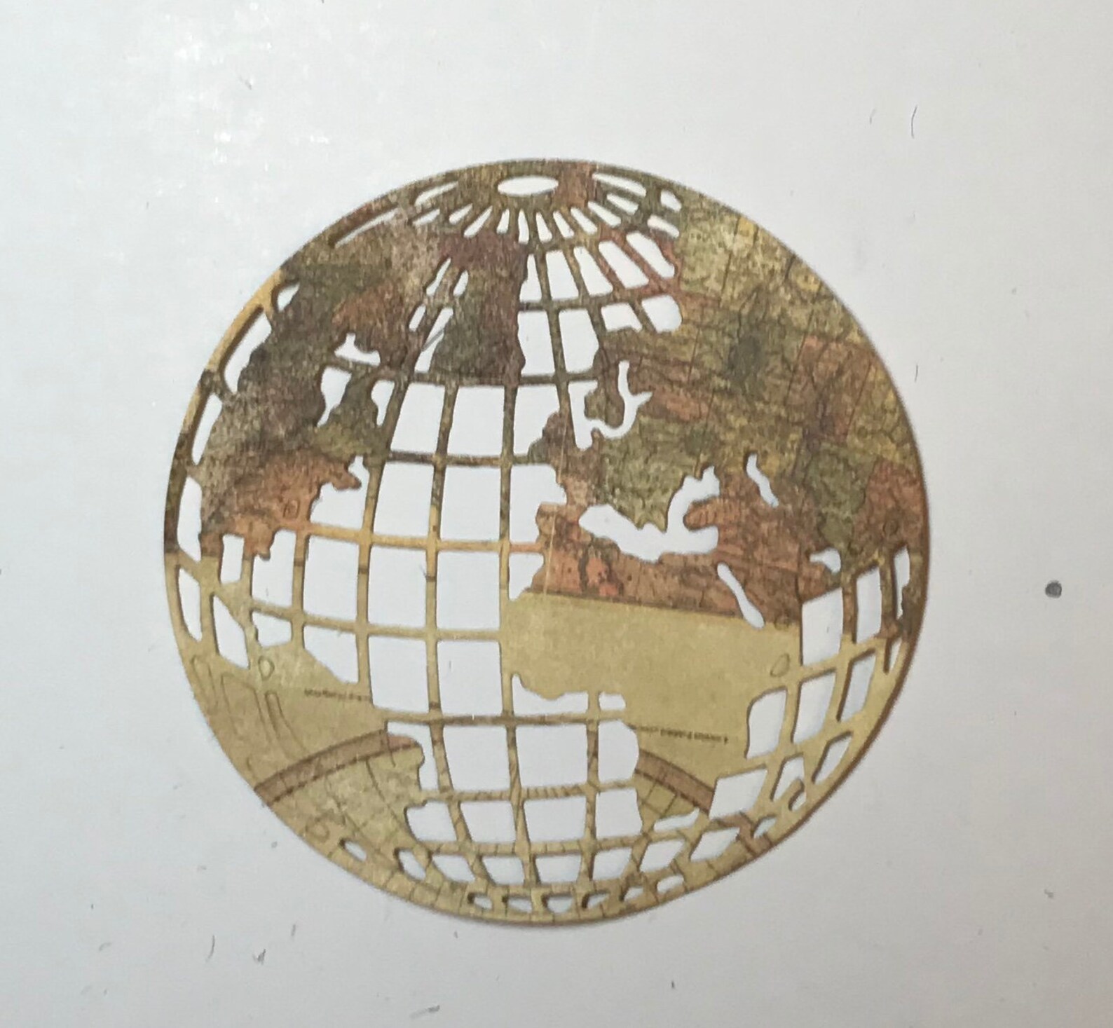 Globe Die Cuts Mini Globes//Collage Mini Globes//Art Journal Etsy