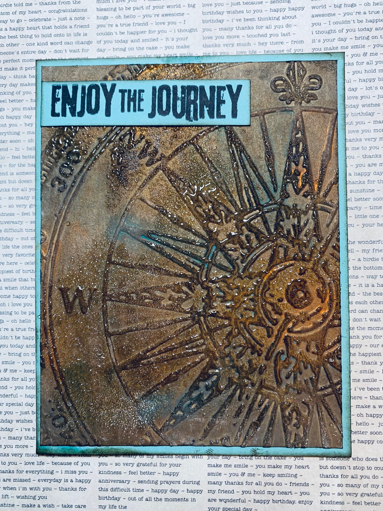Enjoy the Journey Card//handmade Card Etsy