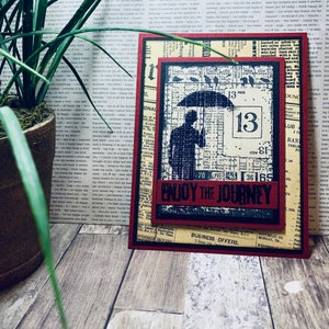 Carte Enjoy The Journey//Carte pour toutes les occasions//Carte faite main