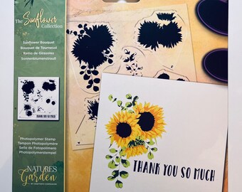 The Sunflower Stamp//Acrylic Stamp Set