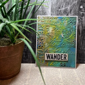Cartes de voyage//Cartes artistiques/Cartes en relief//Cartes faites main