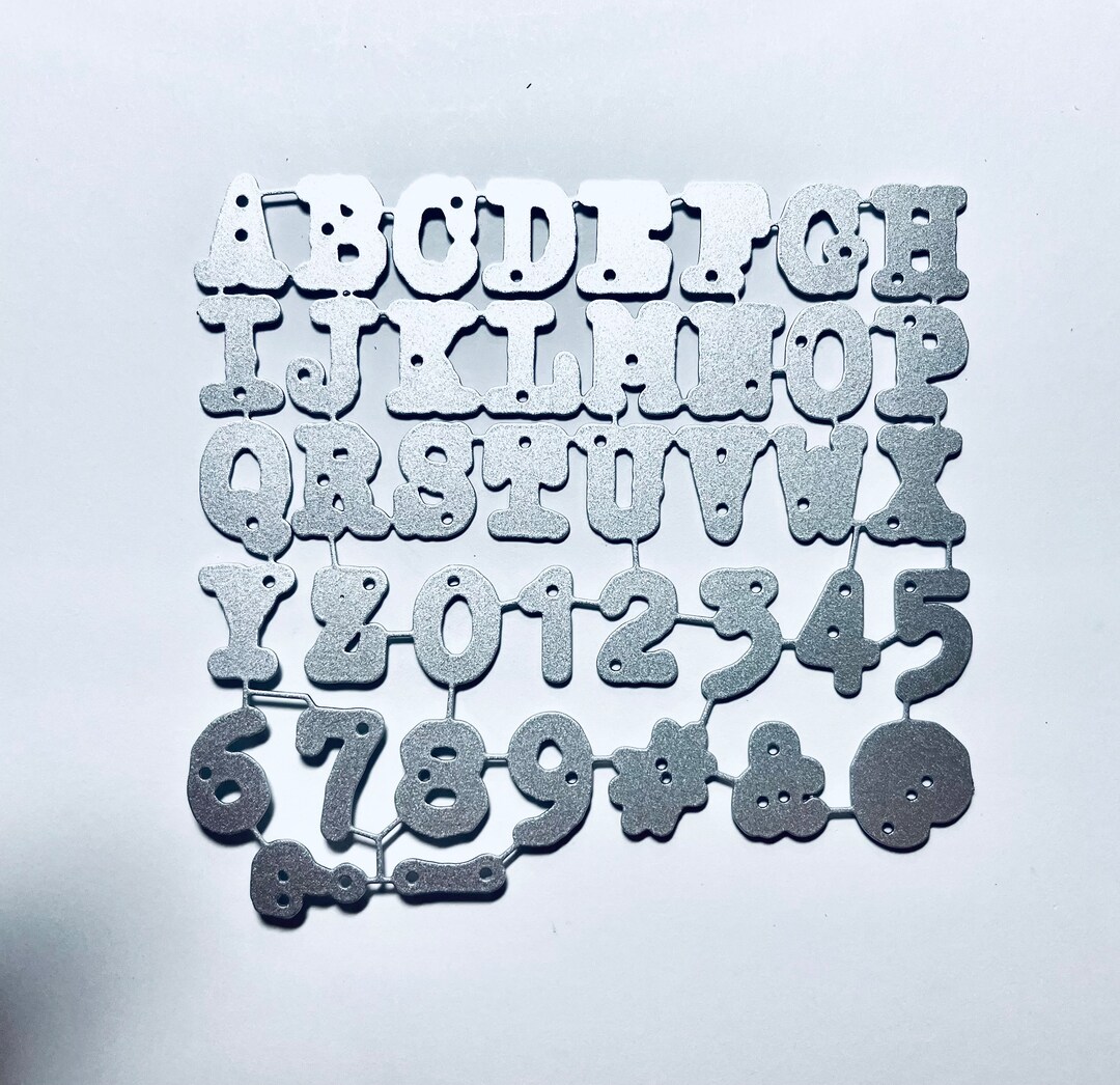 Metal Alphabet Die Cuts//upper Case Alpha Dies//lower Case Etsy