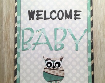 Welcome Baby Card//Handmade Card