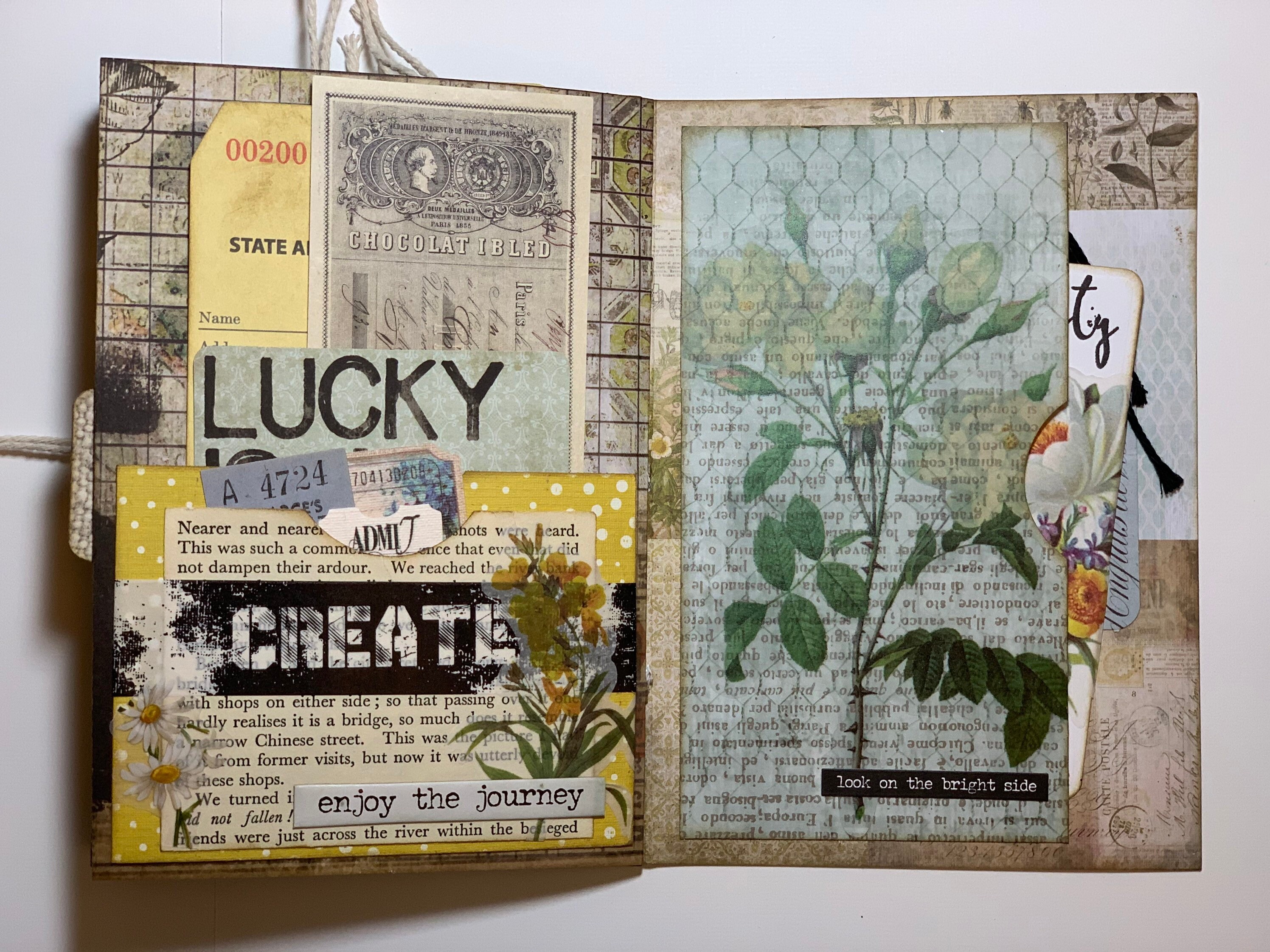 Journal//Collage Journal//Handmade Journal Etsy