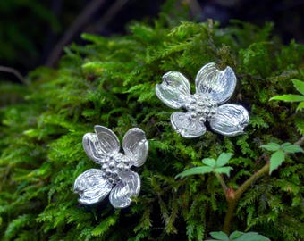 Broche Ancienne Marguerite En Argent Massif Signée LEXCELLENT - Style Art Nouveau