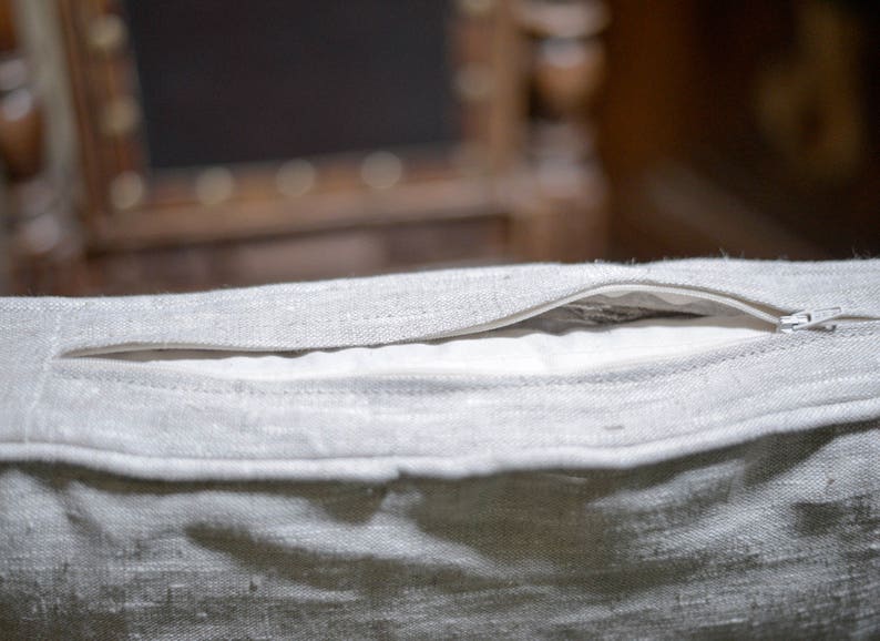 Gray Boxed Cushion Custom Bench Cushion Window Seat ...