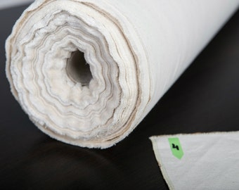 White Beige, Organic Cotton, Cotton Fabric, Natural Fabric, Upholstery Fabric, Fabric By The Meter, Sewing Fabric, Plain, Organic Material